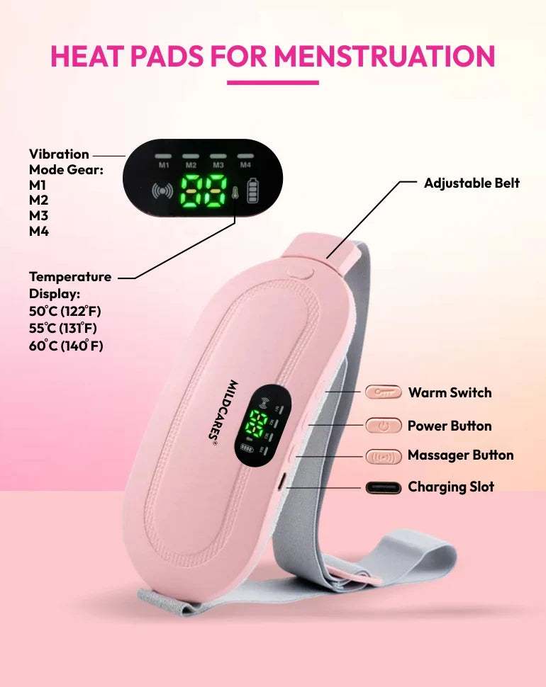Premium Period Cramp Relief Heating & Massager Belt