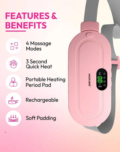 Premium Period Cramp Relief Heating & Massager Belt